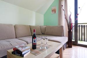 Et sittehjørne på Apartments Bohemia