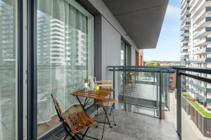 Balkón alebo terasa v ubytovaní Apartament Wałowa Stara Stocznia Gdańsk