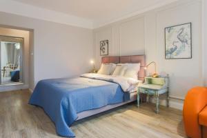 Łóżko lub łóżka w pokoju w obiekcie Apartamenty Świnoujście - Armii Krajowej 11