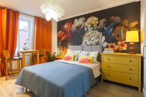 Łóżko lub łóżka w pokoju w obiekcie Apartamenty Świnoujście - Armii Krajowej 11