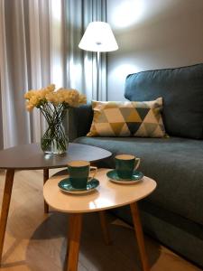 Χώρος καθιστικού στο Apartament Kameleon
