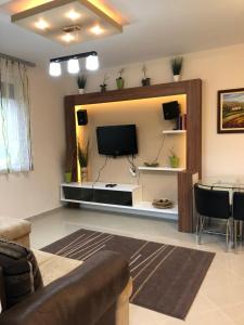 TV a/nebo společenská místnost v ubytování Mango Wellness Apartman