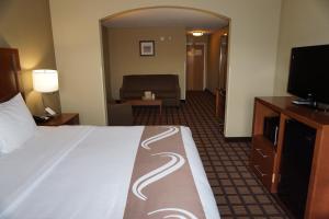 Quality Inn & Suites Georgetown - Seaford的电视和/或娱乐中心