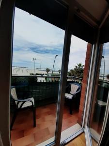 Belo Horizonte tesisinde bir balkon veya teras