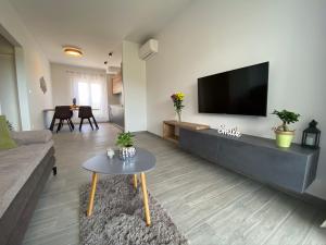 TV a/nebo společenská místnost v ubytování Villa Tragurium
