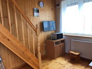 TV a/nebo společenská místnost v ubytování Apartamenty pod dębem