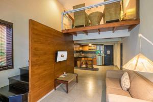 Kuchyň nebo kuchyňský kout v ubytování Pandawa All Suites Hotel
