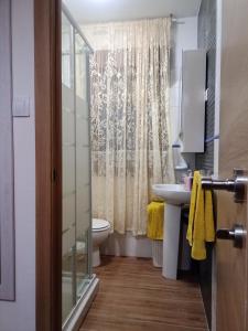 Koupelna v ubytování Apartamento playa