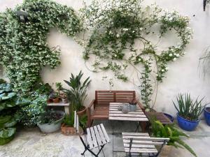 A garden outside Nuvole Barocche