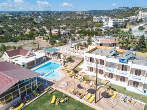 an aerial view of a resort with a swimming pool at Hotel Dorieas (Diagoras Annex) in Faliraki