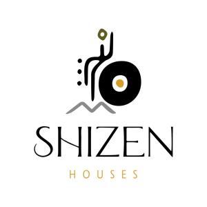 a logo for a shikeng house at Shizen Houses in Serifos Chora