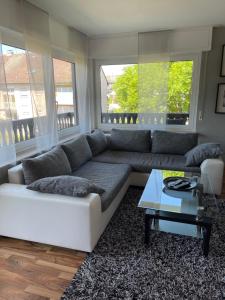 Χώρος καθιστικού στο Ferienwohnung Esmeralda
