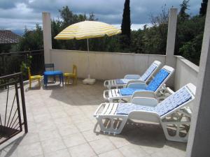 Veranda oz. zunanji predel v nastanitvi Žigulin Apartment