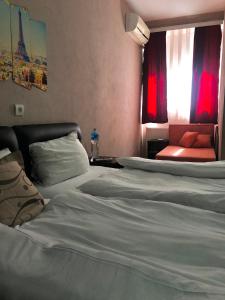 Voodi või voodid majutusasutuse Hotel Etno Selo Timcevski toas