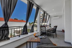 Balkón nebo terasa v ubytování Apartments Piano