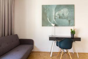 Część wypoczynkowa w obiekcie Naschmarkt Premium Apartment in "Your Vienna"