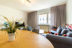 Część wypoczynkowa w obiekcie Naschmarkt Premium Apartment in "Your Vienna"