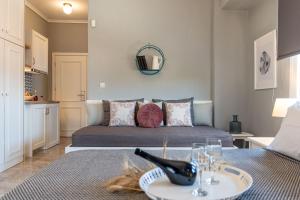 A seating area at Mageiras Boutique Hotel