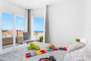 Posteľ alebo postele v izbe v ubytovaní Villa Shasya Costa Adeje with air conditioning + 37 fotografií