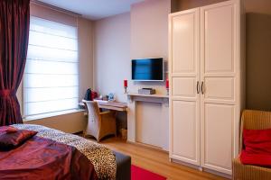 TV a/nebo společenská místnost v ubytování Adamas B&B
