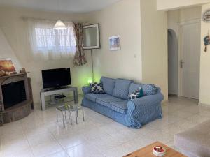 Χώρος καθιστικού στο Villa Elani