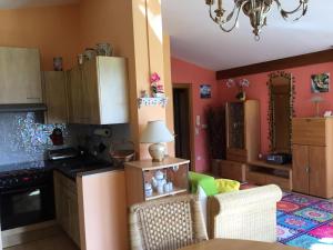 Kuchnia lub aneks kuchenny w obiekcie Ferienwohnung Orchidee