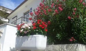 Ogród w obiekcie Apartment in Banjol with sea view, terrace, air conditioning, Wi-Fi (3803-1)