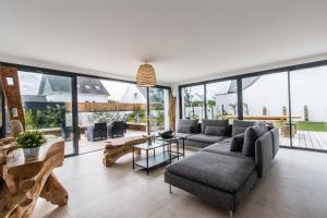 Posezení v ubytování Domaine de la pointe Quiberon