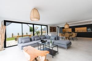 Posezení v ubytování Domaine de la pointe Quiberon