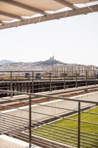 a view from the roof of a train station at Holiday Inn Express Marseille Saint Charles, an IHG Hotel in Marseille