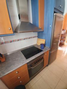 Kuchyň nebo kuchyňský kout v ubytování casa relax nudista