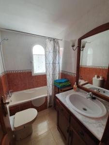 Koupelna v ubytování casa relax nudista