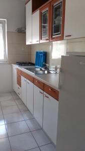 Kuchyňa alebo kuchynka v ubytovaní Apartment in Kustici with sea view, balcony, air conditioning, WiFi (3597-1)