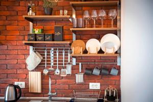 Zestaw do parzenia kawy i herbaty w obiekcie The Attic Rovinj