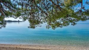 - Vistas al océano desde la orilla de una playa en Makarska Apartment Marijo, en Makarska