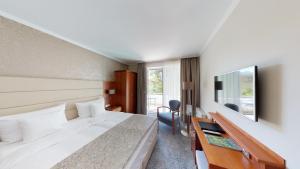 TV a/nebo společenská místnost v ubytování Hotel Oranien Wiesbaden