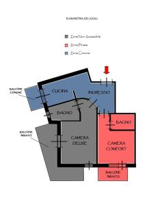 The floor plan of Central Campobasso