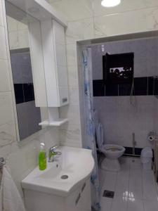 Ett badrum på Apartman ZAFIROVI