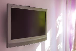 Televízia a/alebo spoločenská miestnosť v ubytovaní Romantic apartment
