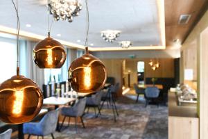 Uma área de estar em Hotel Beethoven