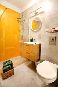 Kylpyhuone majoituspaikassa W&K Apartments - Gold Suite