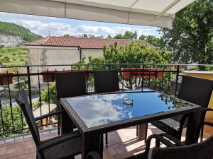 Balkón nebo terasa v ubytování Apartma Apollonio