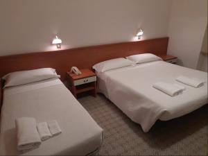 Postel nebo postele na pokoji v ubytování Albergo Italia