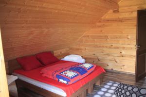Cama o camas de una habitación en Lake House Villa pas Eugenija