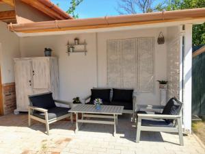 A patio or other outdoor area at Klára-Háza Vendégház