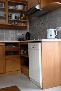 Dapur atau dapur kecil di Ubytování na statku