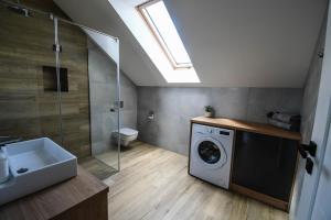 Kúpeľňa v ubytovaní Apartament Lawendowy