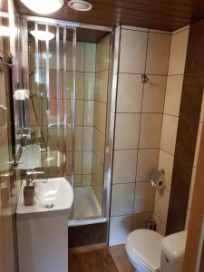 Kúpeľňa v ubytovaní Przybyłówka + 18 fotografií
