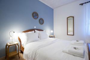 Posteľ alebo postele v izbe v ubytovaní Guesthouse Simou with view 3 bedrooms