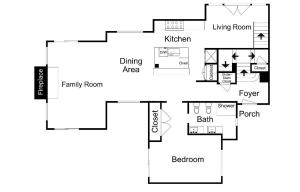 Půdorys ubytování 2030 Meadow Brook Lane Unit A